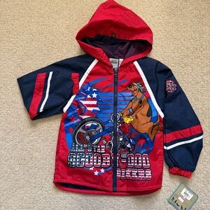 Cartoon Network SCOOBY DOO Wear R U? Boys 6 Hooded Full Zip Windbreaker Jacket